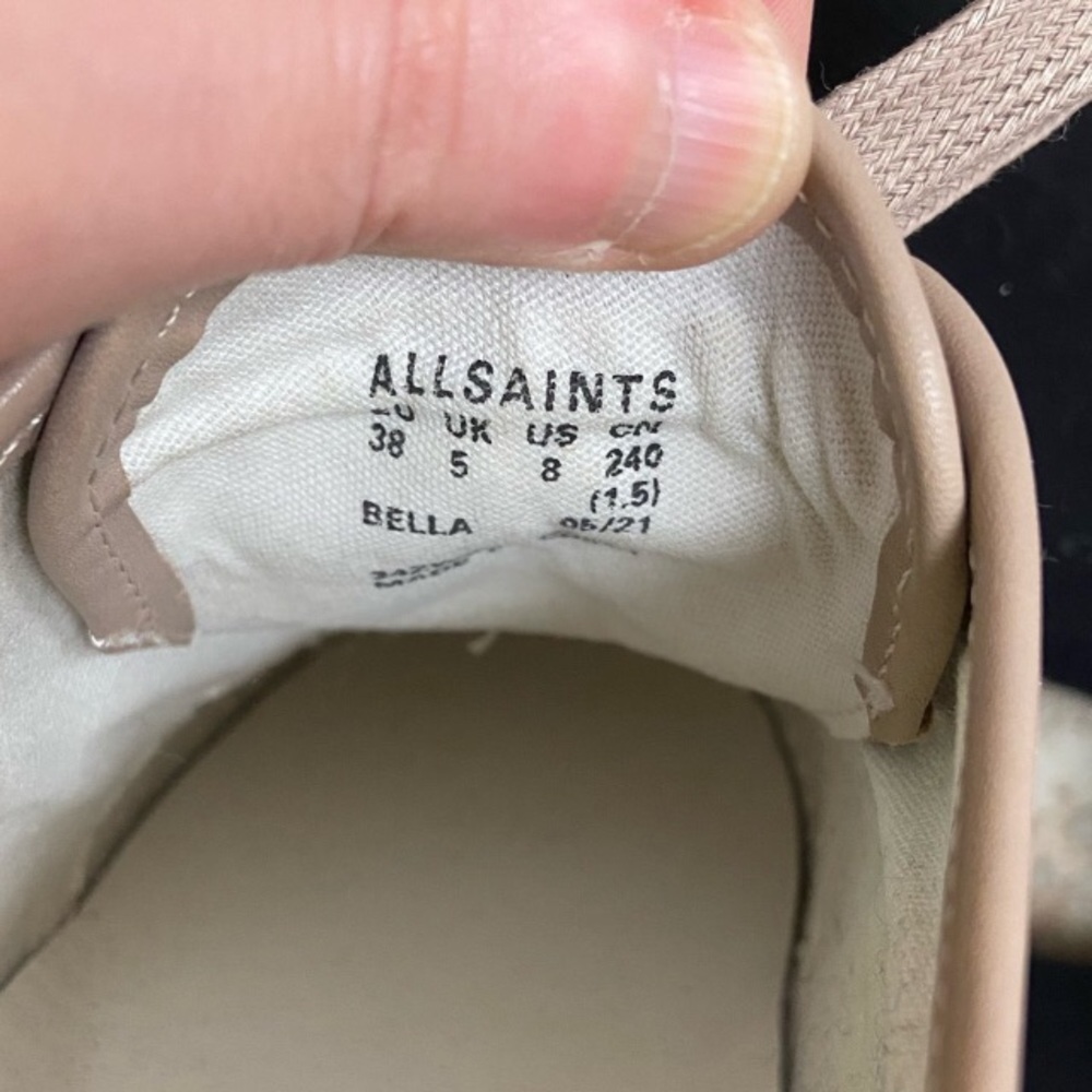 All Saints Bella Suede Low Top Sneaker - Picture 2 of 8